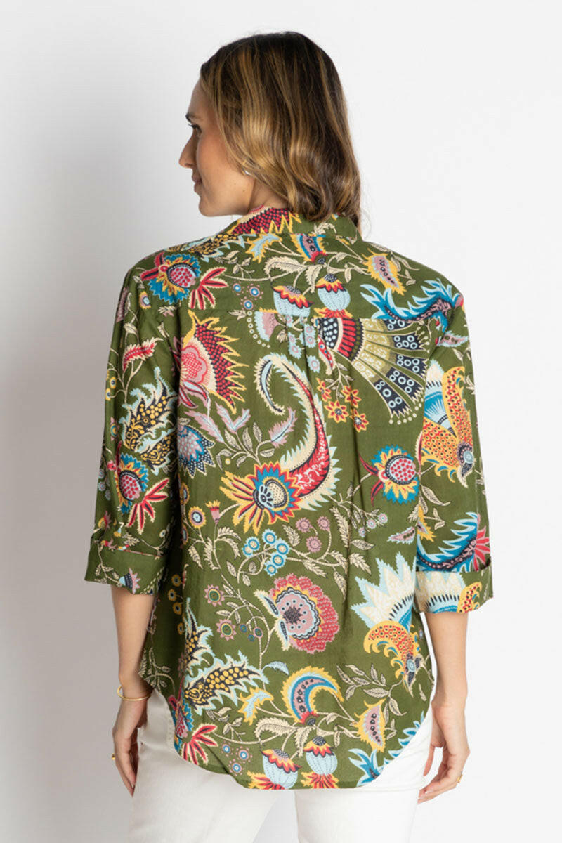 Lula Life Nandita Shirt Olive.