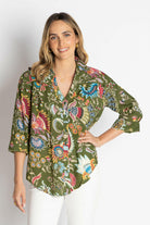 Lula Life Nandita Shirt Olive.