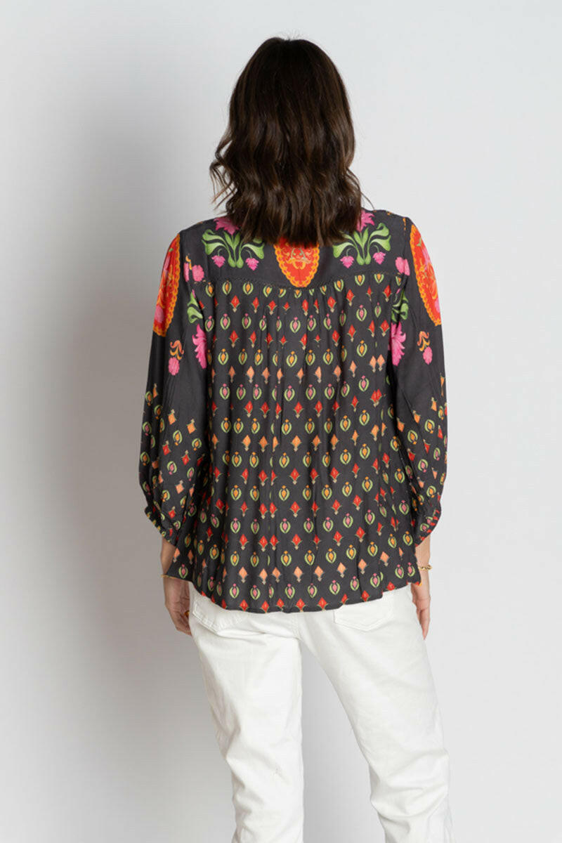 Lula Soul Grenadine Top - Espresso.