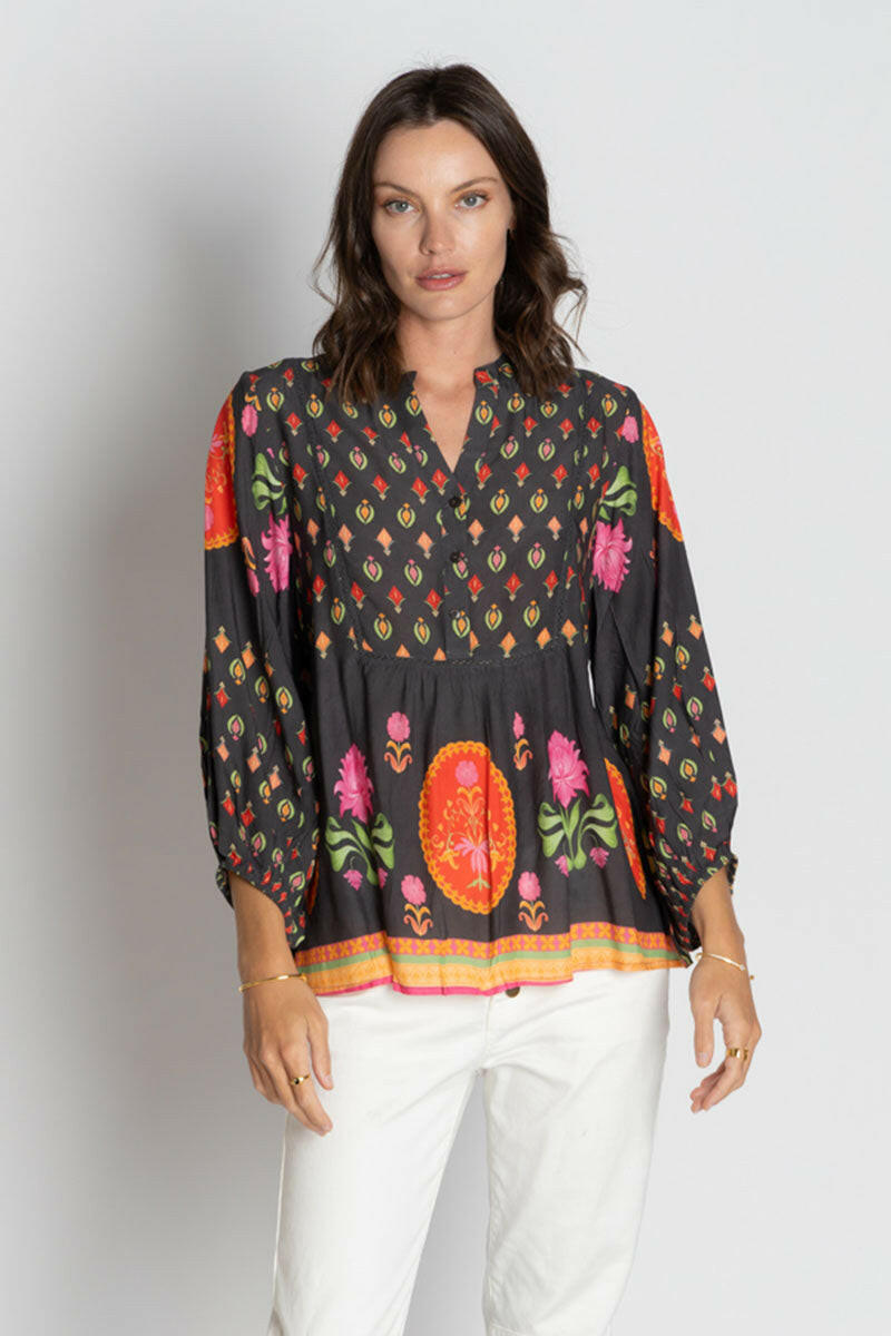 Lula Soul Grenadine Top - Espresso.