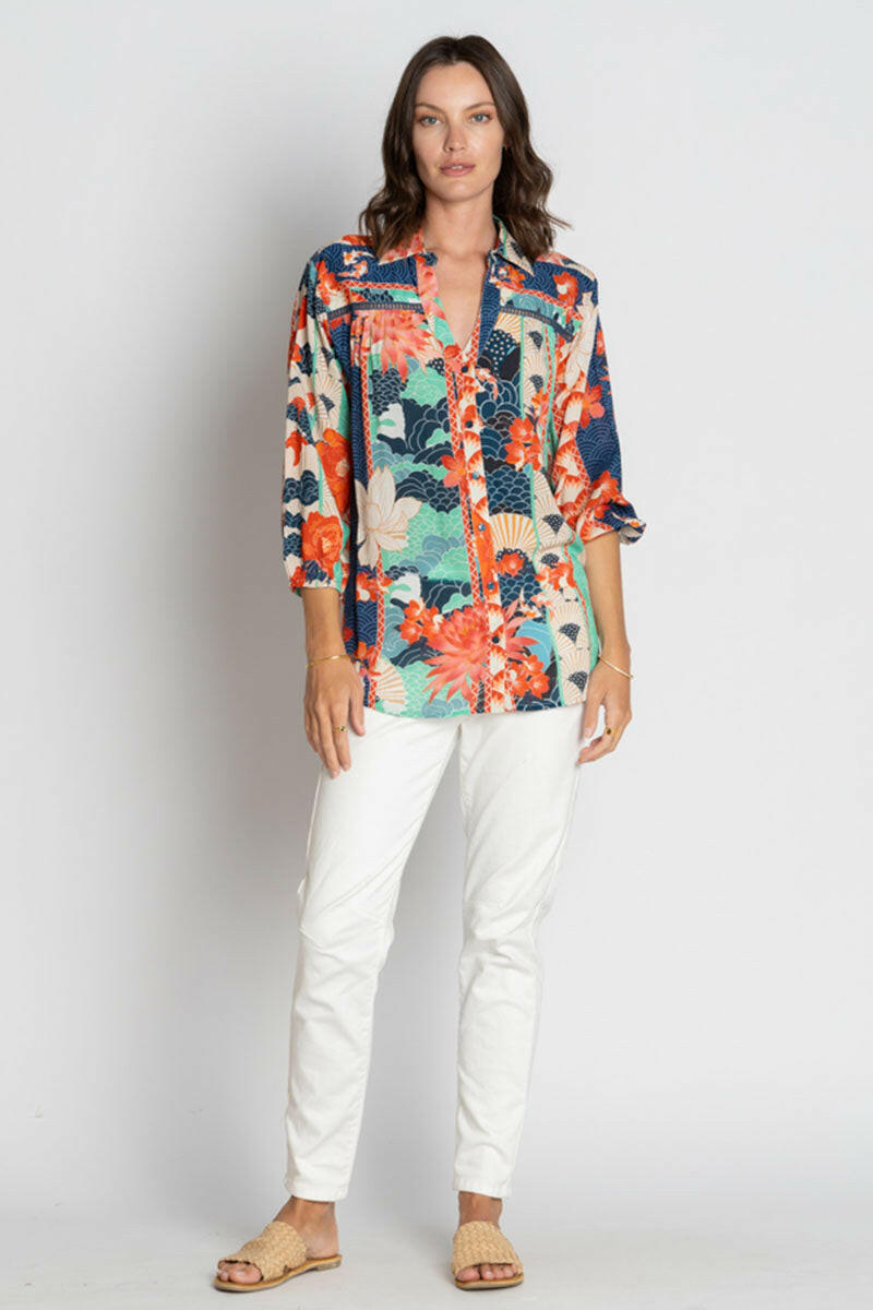 Lula Soul Wazuka Shirt - Navy.