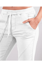 Monaco Jeans Blake Jogger White Pants.
