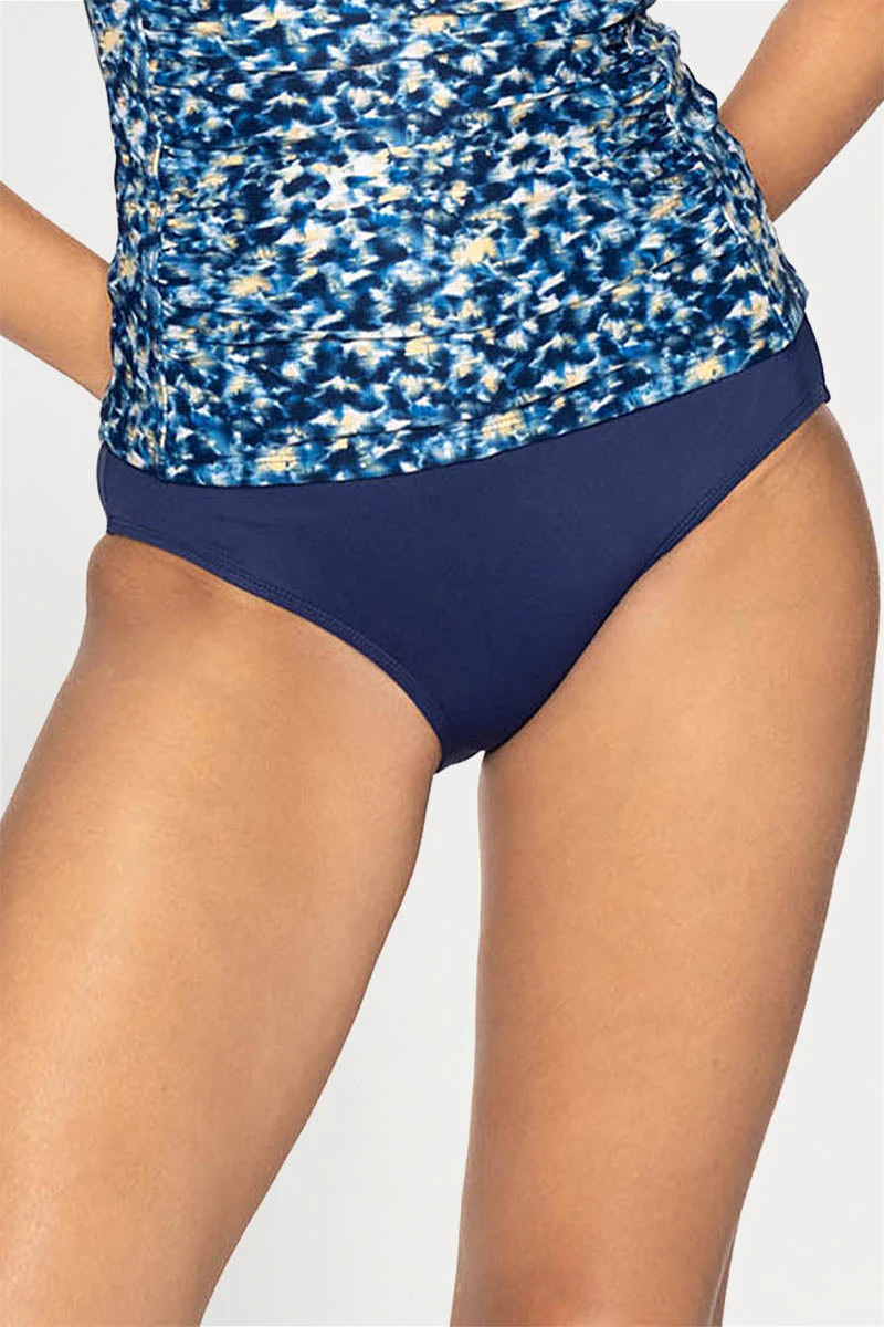 Nip Tuck Plain Louise Swim Pant - Navy.