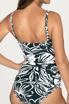 Nip Tuck Nostalgic Summer Louise Tankini Top - Green.