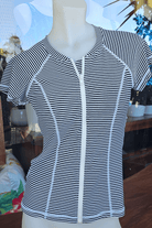 Nip Tuck Zip Through Multifit Short Sleeve Rashie - Bond Eye.