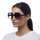 Okkia Emma Sunglasses - Black Shaded Rose.