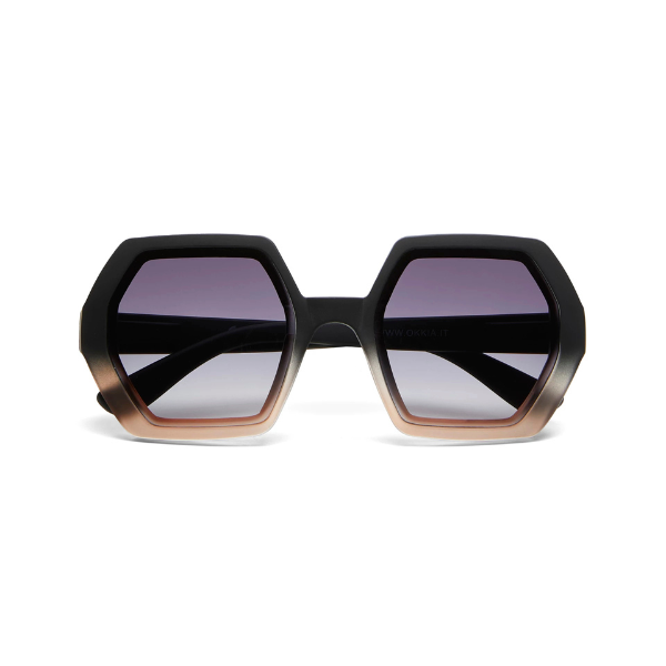 Okkia Emma Sunglasses - Black Shaded Rose.