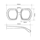 Okkia Emma Sunglasses - Black Shaded Rose.