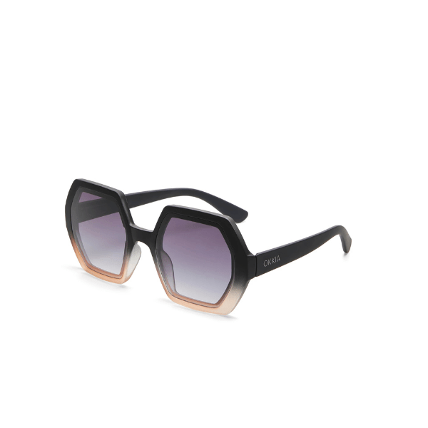 Okkia Emma Sunglasses - Black Shaded Rose.