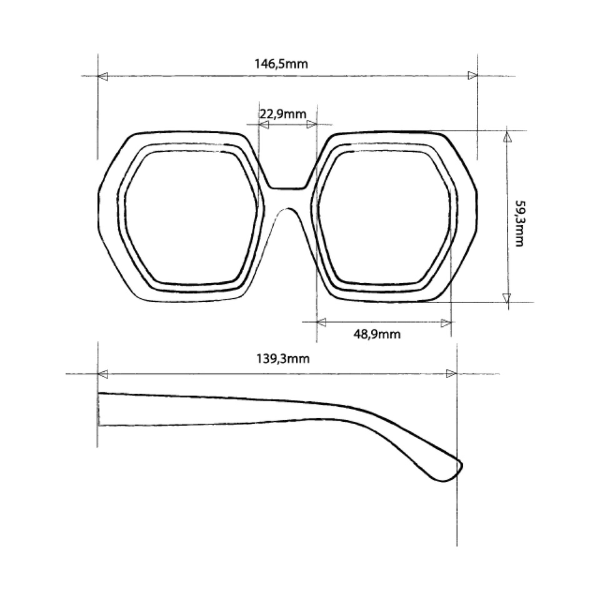 Okkia Emma Sunglasses - Pink Havana.