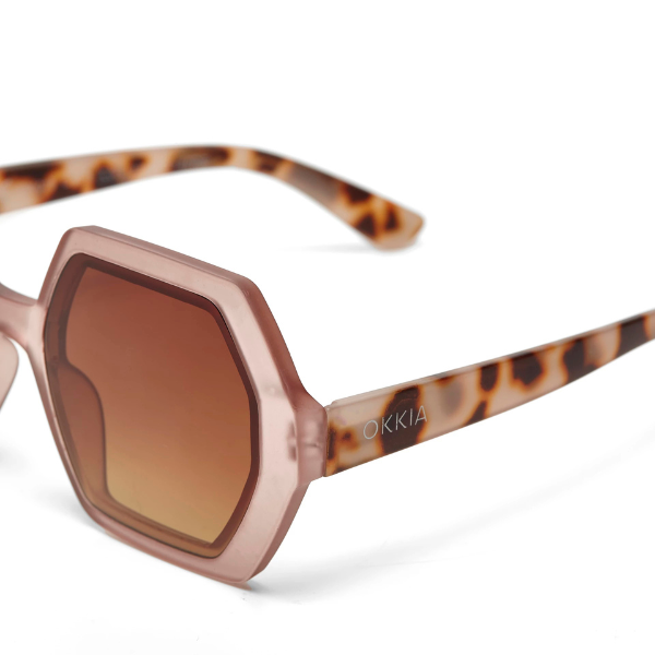 Okkia Emma Sunglasses - Pink Havana.