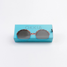 Okkia Monica Sunglasses - Havana and Blue.