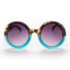 Okkia Monica Sunglasses - Havana and Blue.