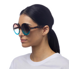 Okkia Monica Sunglasses - Havana and Blue.