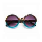 Okkia Monica Sunglasses - Havana and Blue.