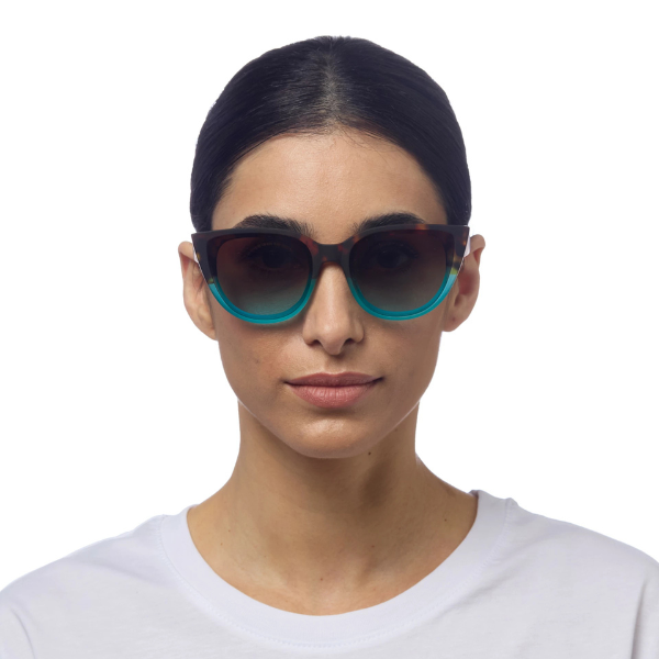 Okkia Silvia Sunglasses - Havana and Blue.