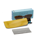 Okkia Silvia Sunglasses - Havana and Blue.
