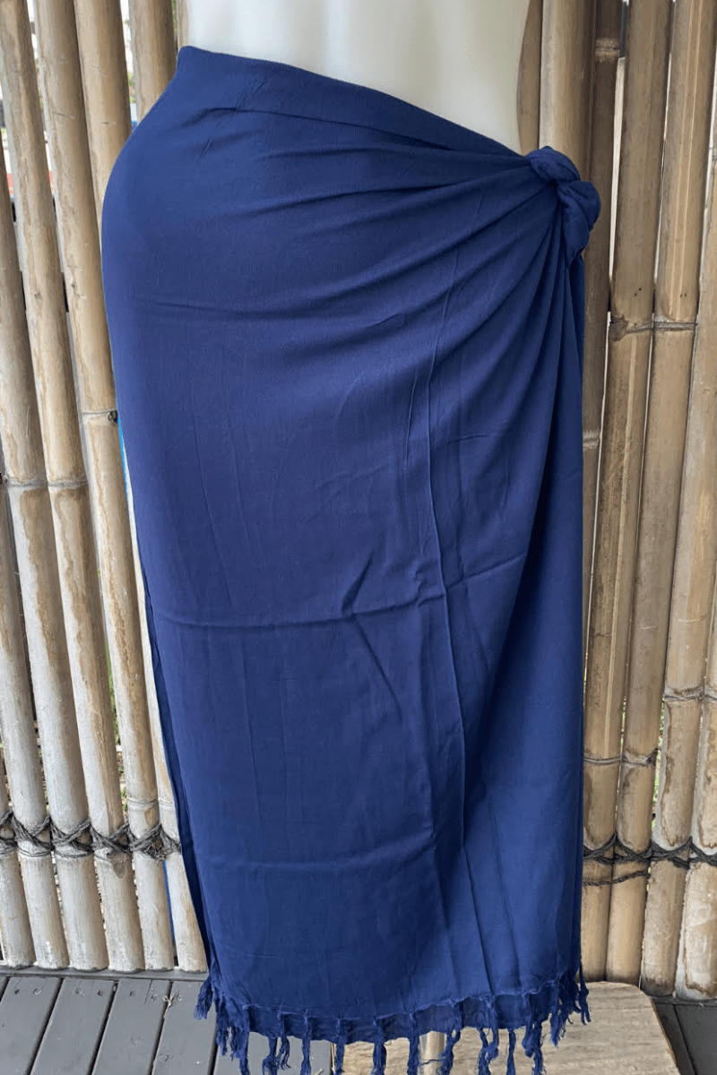 Rayon Solid Colour Sarongs with Fringe.