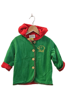 Ozi Varmints Hooded Jacket with Ears Polar Fleece Reversible Emerald.