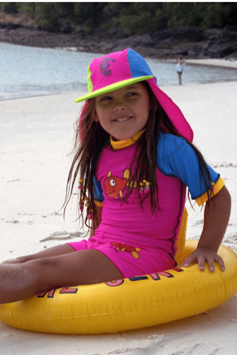 Ozi Varmints Flap Cap- Sizes - SP50+ Sun Protections Swim Hats.