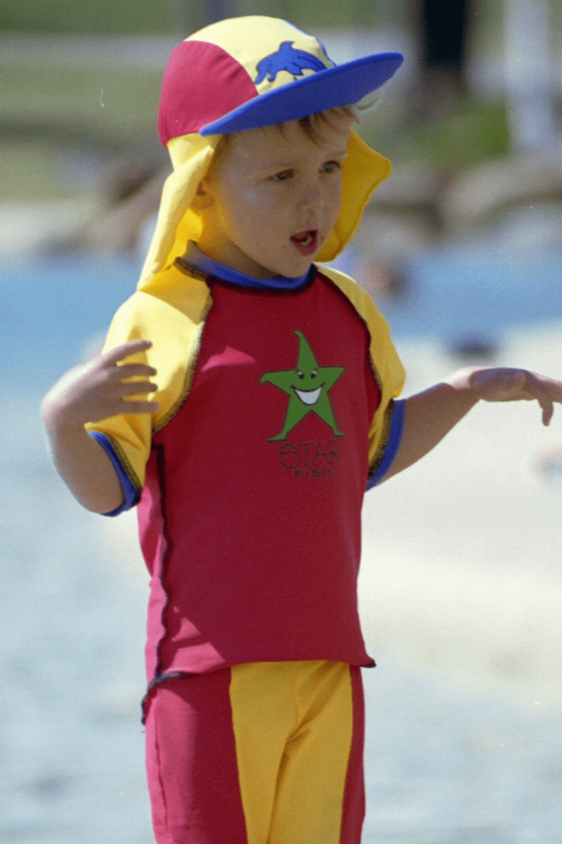 Ozi Varmints Short Sleeve Rash Vest Australian Swimwear.