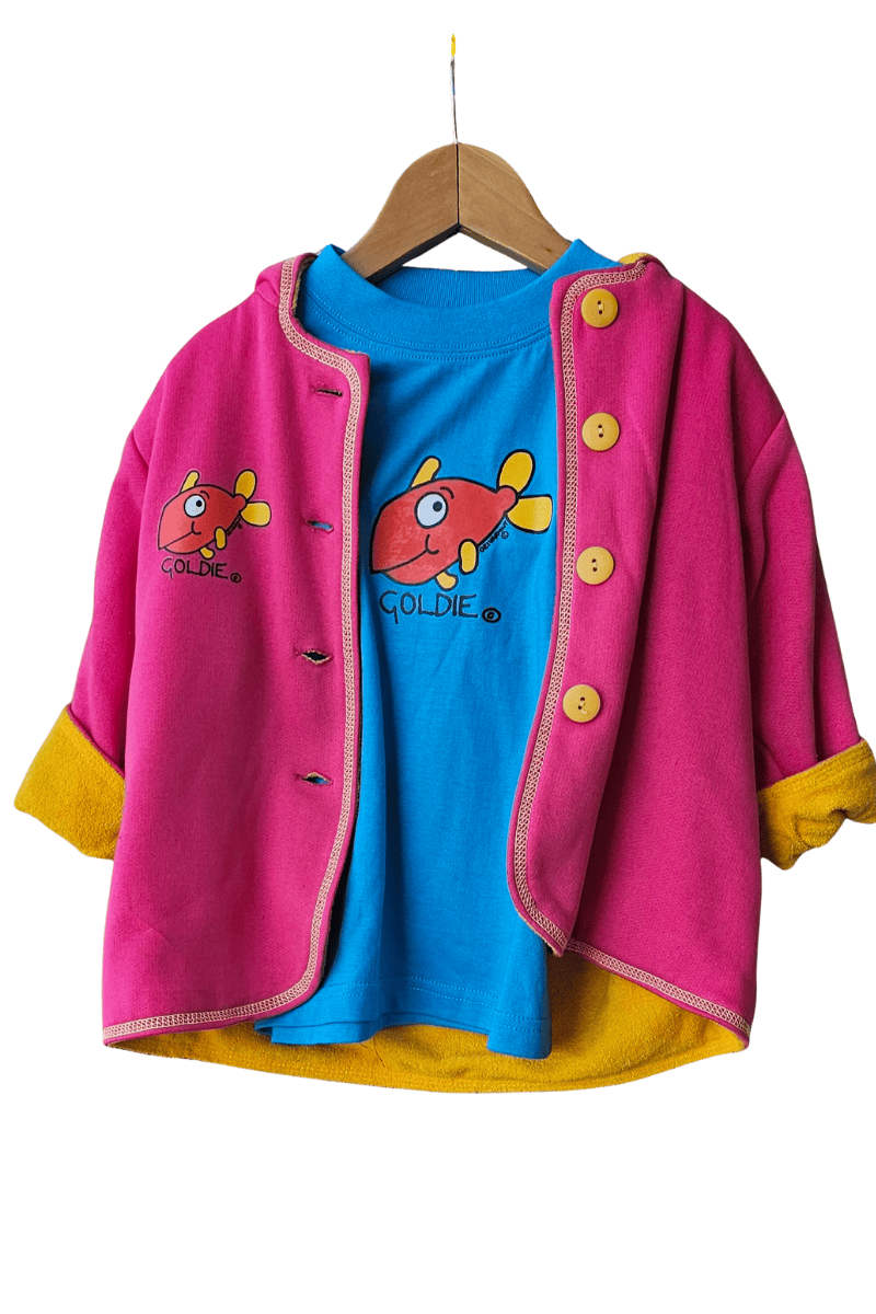 Ozi Varmints Hooded Jacket with Ears Polar Fleece Reversible.