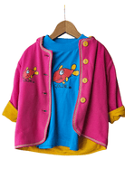 Ozi Varmints Hooded Jacket with Ears Polar Fleece Reversible.