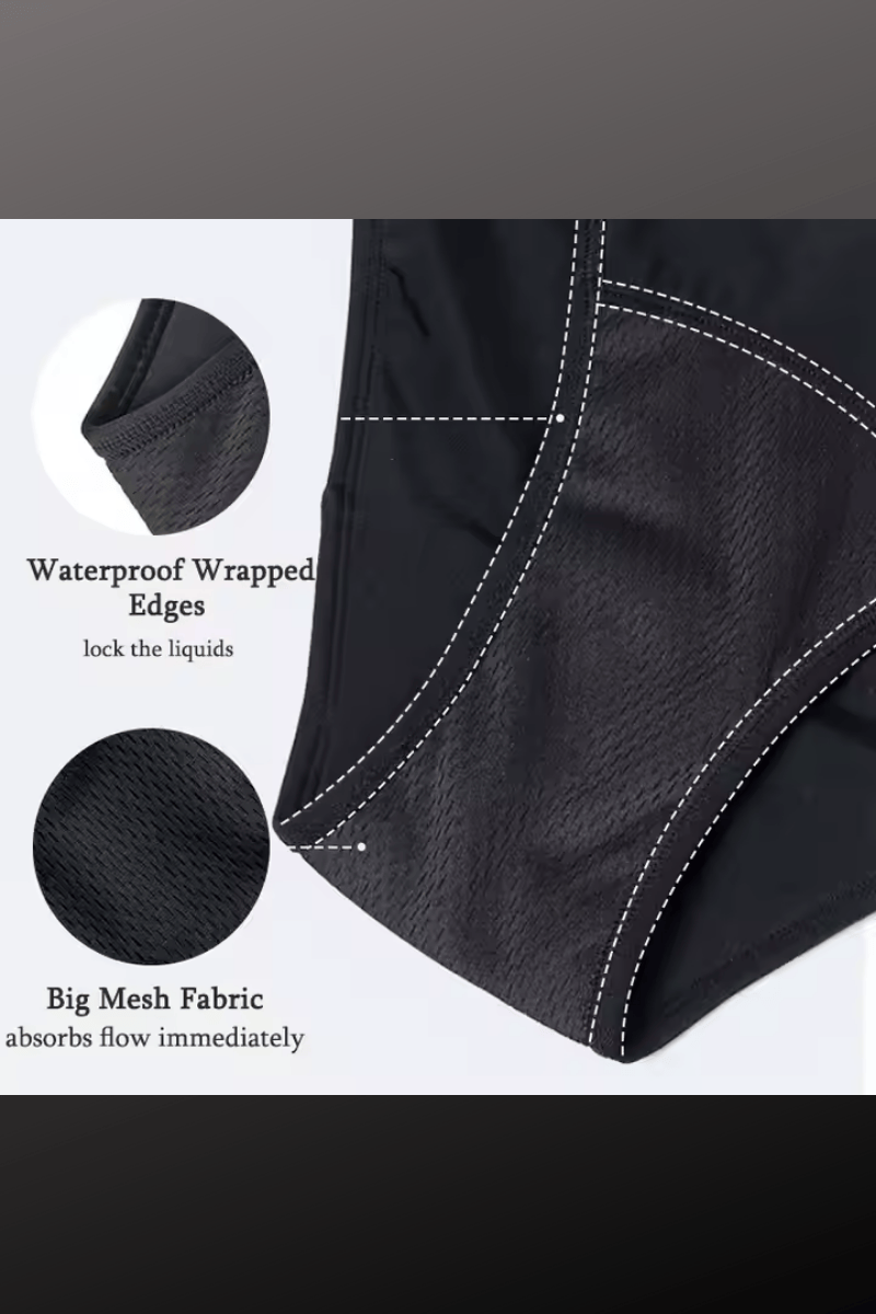 Period Proof Swimwear Brief - Black.