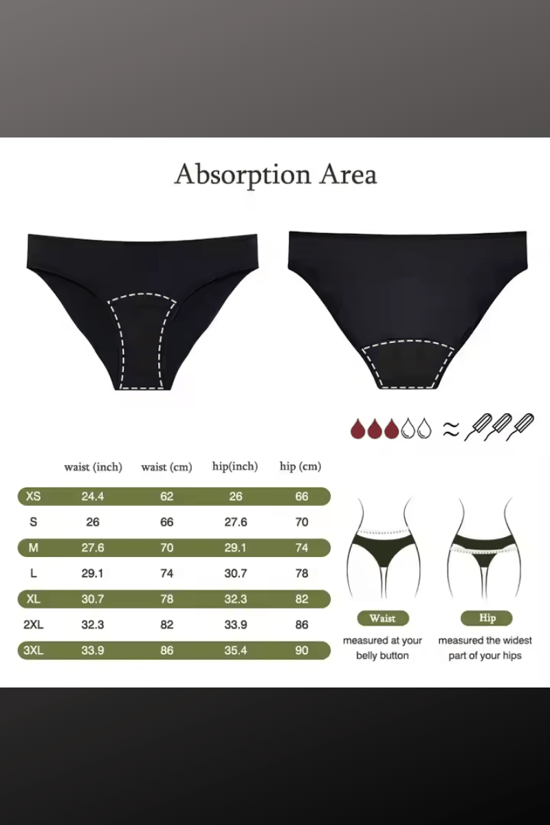 Period Proof Swimwear Brief - Black.