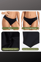 Period Proof Swimwear Brief - Black.