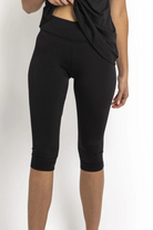 Poolproof Bottom Capri Swim Pant - Black.