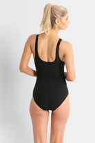 Poolproof Barbados Vee Tank One Piece - Black.