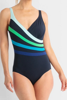 Poolproof Rozella Fan Splice Tank One Piece - Navy.