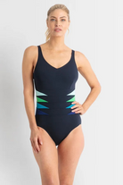 Poolproof Rozella Splice Tank One Piece - Navy.