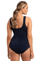 Pool Proof Vogue Fan Splice Tank One Piece - Navy.