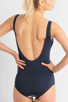 Poolproof Tabitha Pintuck Mastectomy One Piece - Navy.