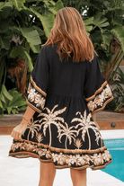 Salty Palm Mary Mini Dress- Blk.
