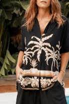 Salty Palm Shirt Blk.