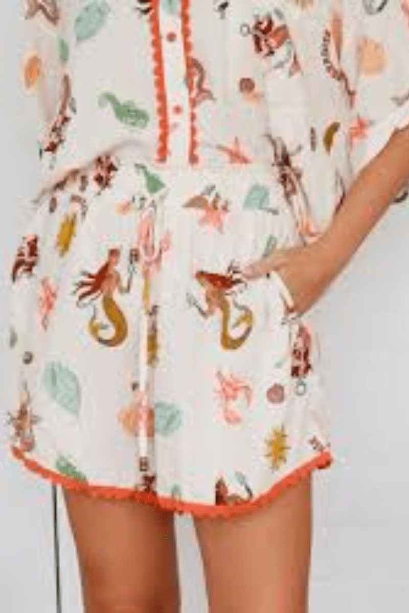 Salty Palm Elizabeth Rayon Shorts.