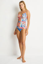 SL3078CI Coco Island Cross Front Scoop Back Tankini