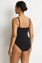 Sea Level SL1158ECO Essentials Edit Square Neck Panelled Underwire One Piece Black
