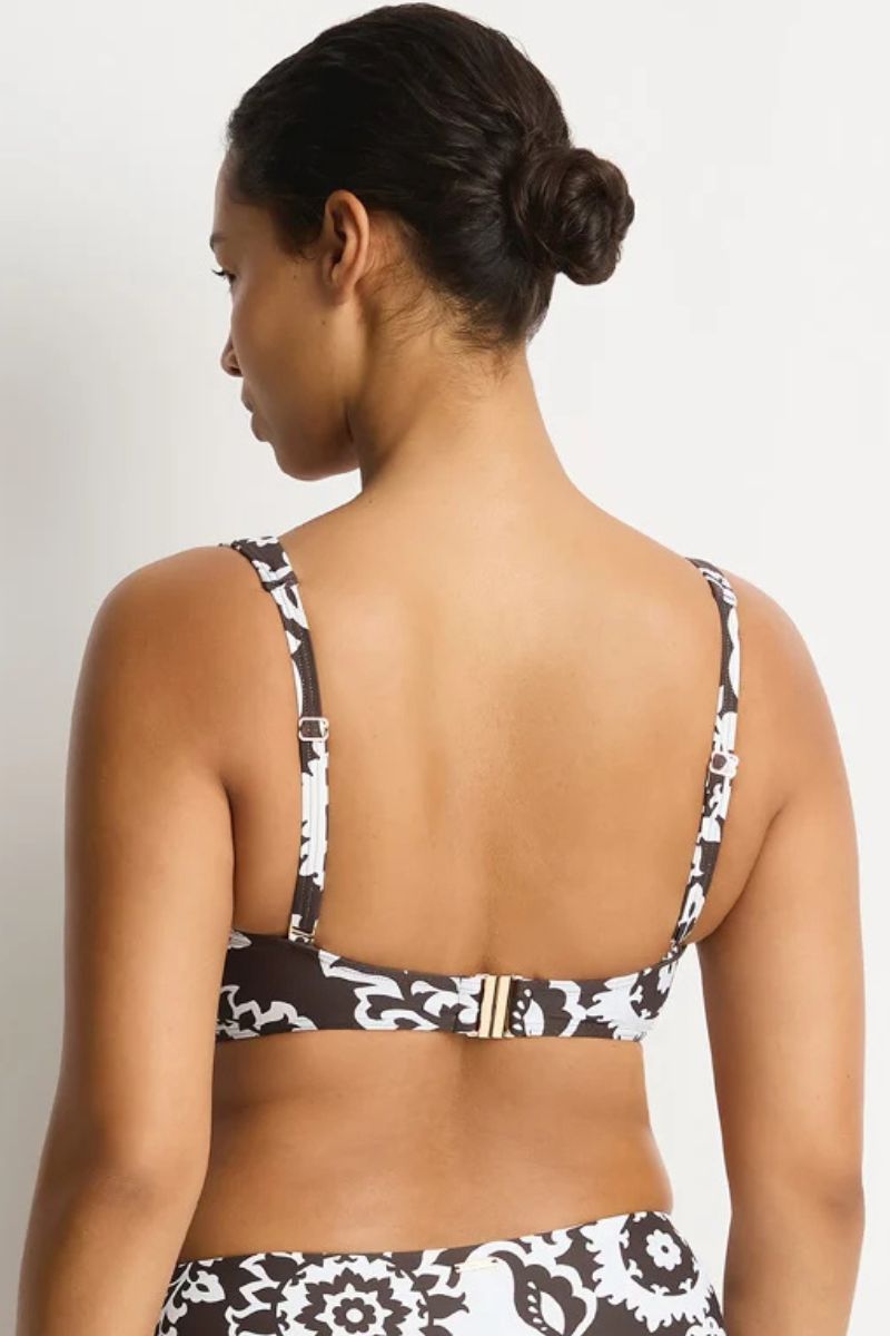 Sea Level SL3110KL Kastello Cross Front Multifit Bra Top Espresso