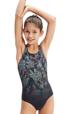 Junior Swimwear One Piece Digital Placement Powerback.
