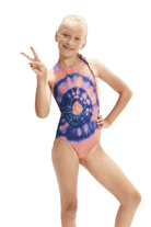 Speedo Girls Pulse Back Racer One Piece.