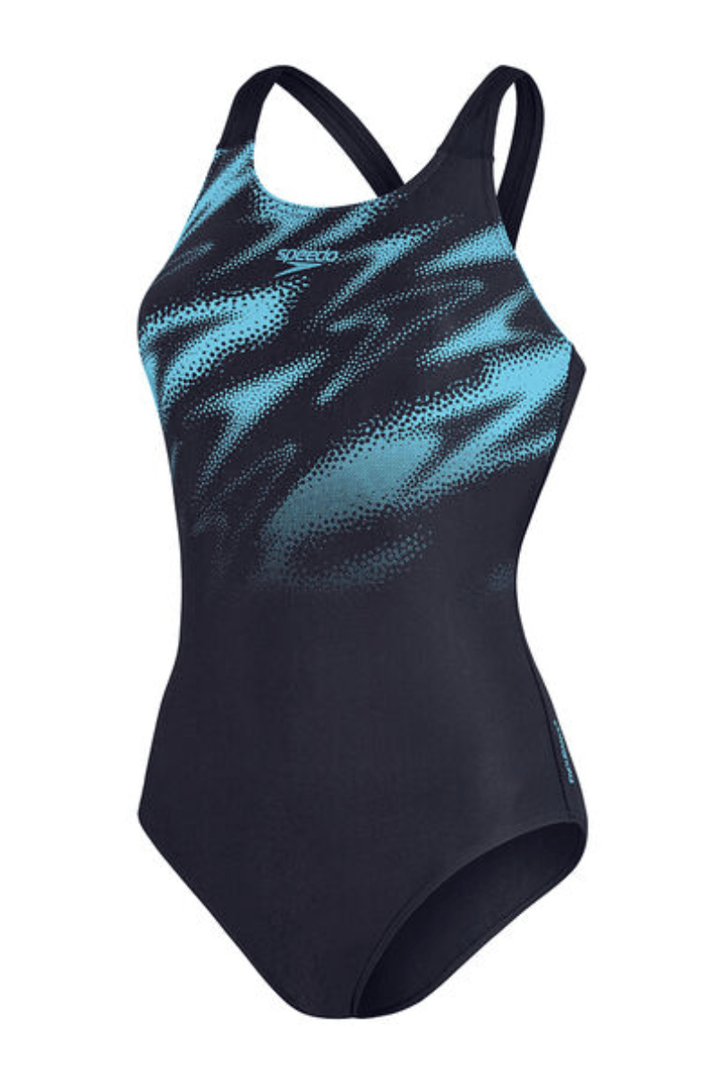 Speedo Women's Hyperboom Placement Print One Piece.