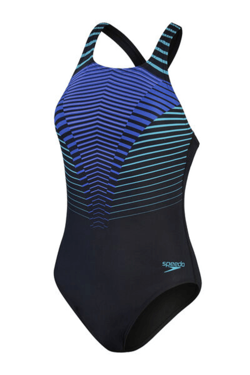 Speedo Womens Digital Printed Medalist One Piece.