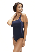 Speedo Womens Shaping Luna Lustre Printed One Piece.