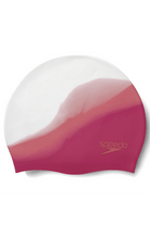 Speedo Multi Colour Silicone Swim Cap - Rose & Blue.