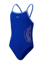 Speedo Girls Placement Print Thin Strap Muscle Back OP.