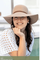 Sundaise Rani Floppy Wool Felt Hat - Taupe.